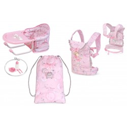 Zestaw podróżny dla lalek z krzesełkiem 3 w 1 María DeCuevas Toys 60034