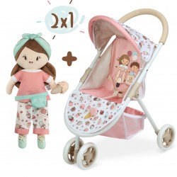 Wózek dla lalek 2 w 1 Krzesełko dla lalek DeCuevas Toys 90248