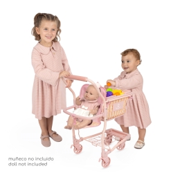 Wózek sklepowy z koszykiem i owocami Honey DeCuevas 52170 | DeCuevas Toys