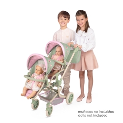 Wózek dla Lalek Bliźniaczy Wielopozycyjny Składany z Torbą Botanic DeCuevas 90868 | DeCuevas Toys