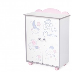Drewniana szafa dla lalek Martin DeCuevas Toys 55229 | DeCuevas Toys