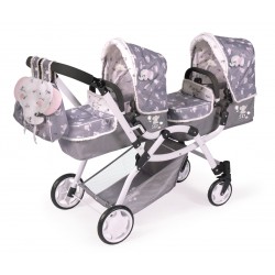 Składany wózek dla dwóch lalek Sky DeCuevas Toys 80335